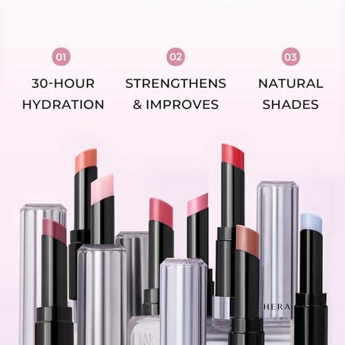 HERA Sensual Nude Balm 3.5g #00 GLACIER | 30H Hydrating Tinted Color Lip Balm with Ceramide, Hyaluronic Acid & Shea Butter, Nourishing Care for Smooth and Naturally Radiant Korean Makeup