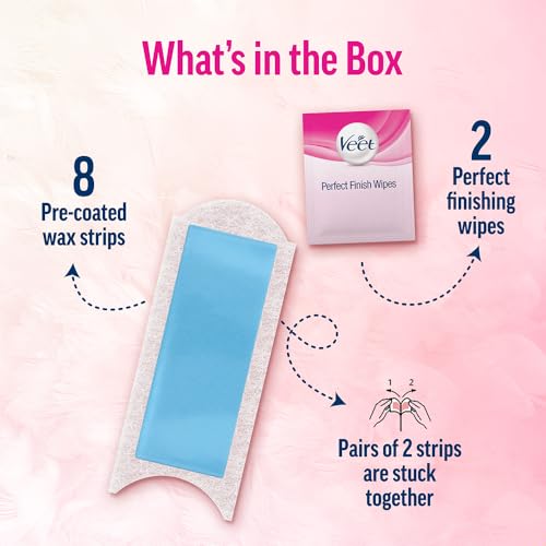 Veet Full Body Waxing Kit - Sensitive Skin (20 strips)
