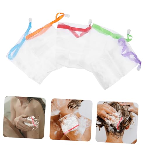 10-Pack Soap Foaming Pouch with Drawstring – Mesh Soap Saver