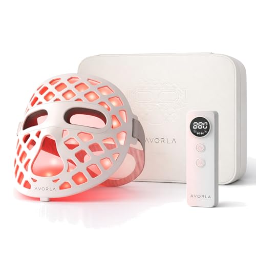 Avorla LED Face Mask Red Light Infrared Therapy Wrinkles Acne