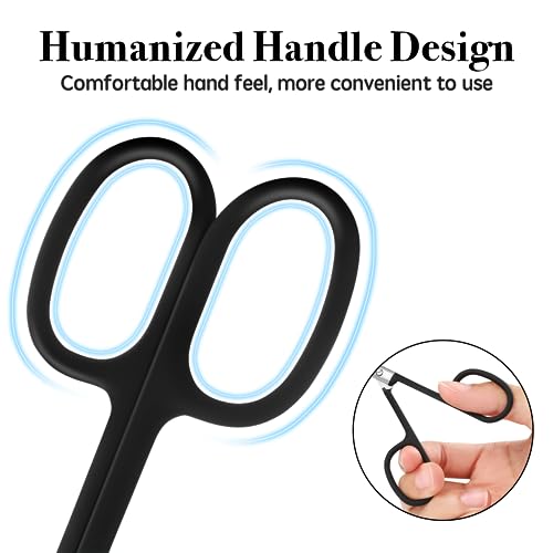 Nose Hair Trimmer for Women and Men, Premium Grooming Scissors with Curved Tip Clippers for Facial Hair,Eyebrow, Nose Hair, Mustache, Beard, Eyelashes, Ear