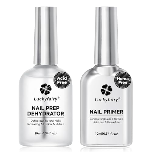 Luckyfairy Nail Dehydrator & Primer Kit for Strong Adhesion