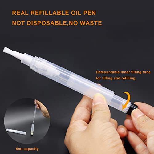 Refillable Cuticle Oil Pen 3 Pack - Mix Variations for Nail and Beauty Care