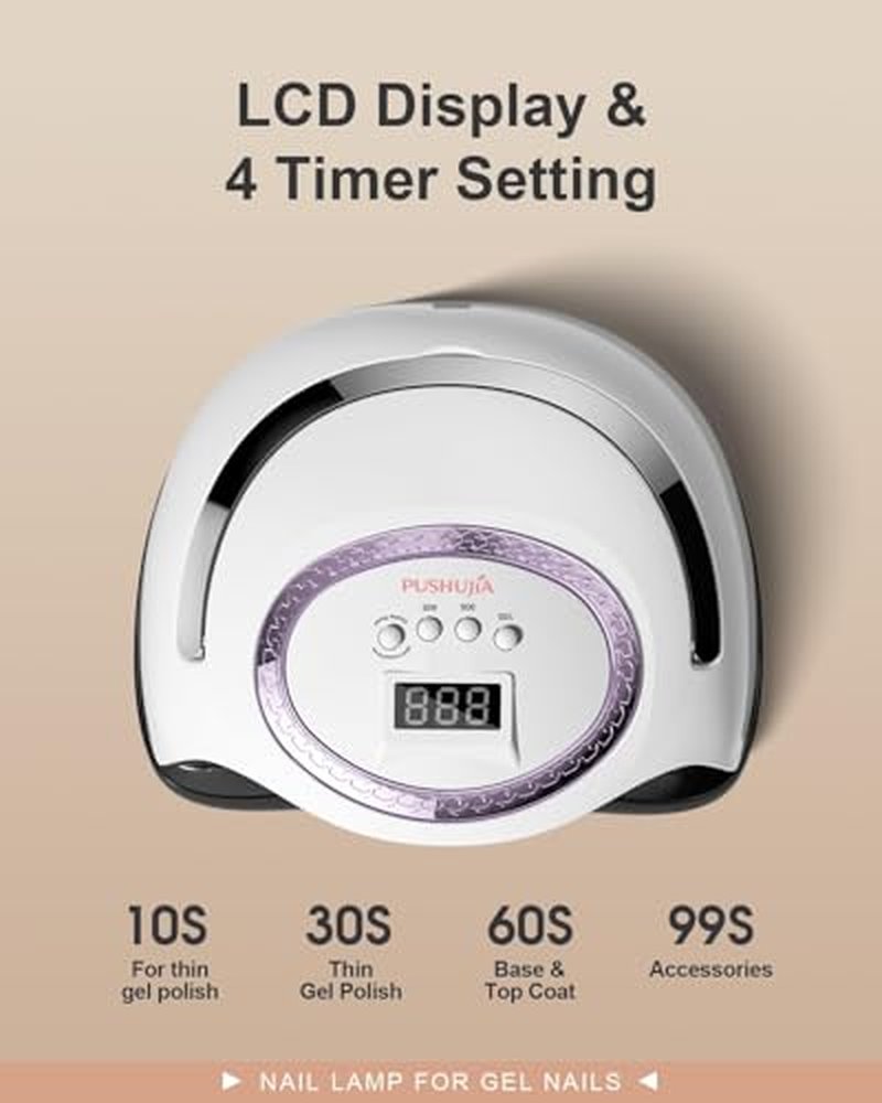 66 LED UV Nail Lamp with Smart Sensor & 4 Timers