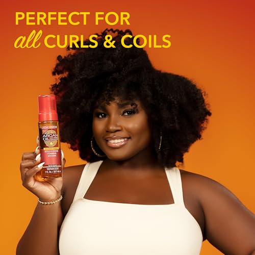 Creme of Nature Curl Defining Foaming Mousse with Argan Oil, 7 fl oz