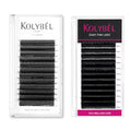 KOLYBEL Easy Fan Eyelash Extensions 0.05 Thickness D Curl 15-20mm Mix + YY Lash Extensions 0.07 Thickness C Curl 8-15mm Mix