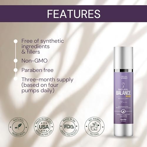 BIOLABS PRO Bioidentical Combination Cream - Maximum Strength Blend - Luxury Bottle, Precision Pump - 3.6oz