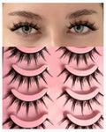 12mm Anime Demon Strip Lashes 5 Pairs, Hooded Eyes