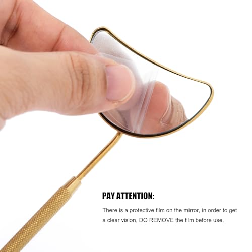 Large Half Moon Eyelash Extension Mirror - Professional Lash Inspection Tool