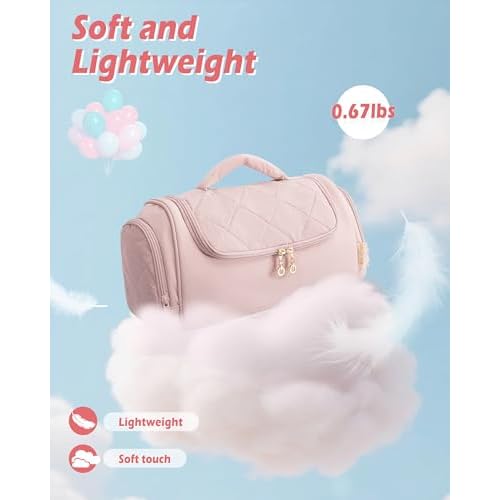Hair Tools Travel Bag Compatible with Dyson Airwrap Styler, Hair Tool Organizer with Hanging Hook for Multi-Stylers, Pink