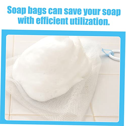 Facial Foaming Nets for Soap - 4pcs Exfoliating Bubble Maker Pouches