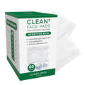 Clean² Sensitive Skin Face Pads – 100% Organic Cotton, 60 Ct