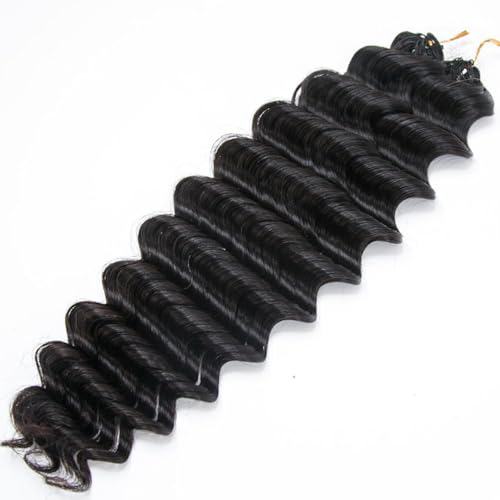Deep Wave Crochet Hair 100% Human Hair 16" 100 Strands