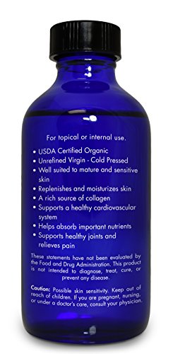 Organic Avocado Oil, for Cooking, Hair, Skin – 100% Pure, Avocado Oil Organic, Cold Pressed, Unrefined, by Zongle Therapeutics, 4 OZ