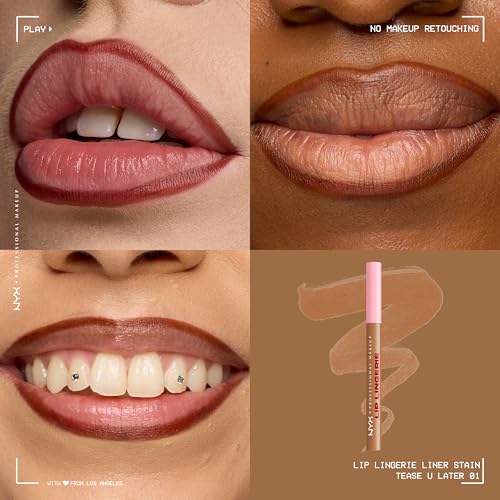 NYX Lip Lingerie Sculpting Lip Liner Stain - Tease U Later