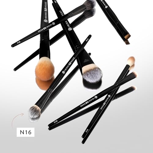 BK BEAUTY - NIKKI LA ROSE N16 PRO CONCEALER BRUSH ? Precision Blending for Under-Eye & Spot Concealing, Flawless Coverage Without Streaks