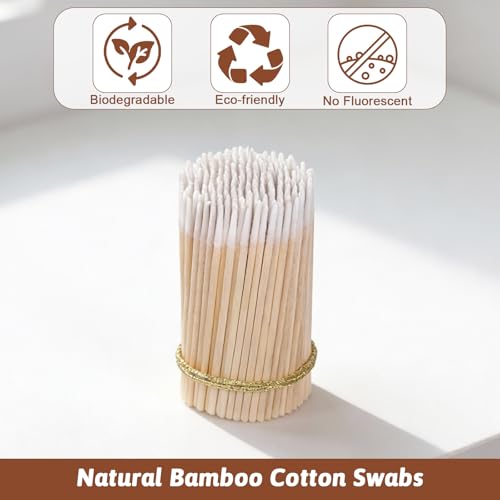 1000 Pcs Pointed Tip Cotton Swabs Makeup Precision Applicator