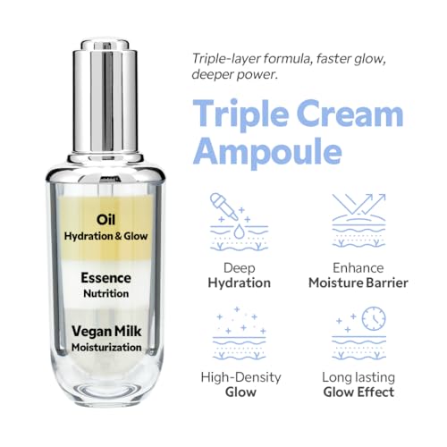 TIRTIR Ceramic Milk Ampoule - Glass Skin Serum 1.35 Fl Oz