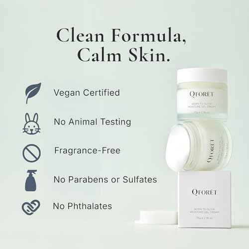 Lightweight Gel-Cream for Dehydrated Oily Skin, Vegan Mucin, Ceramide, Peptides, K-Beauty, 2.36 fl oz