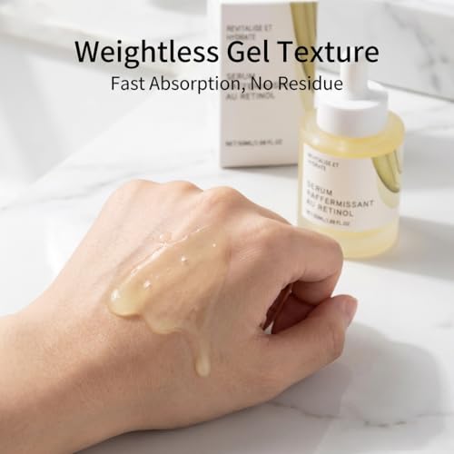 Retinol 0.2 Boosting Shot Ampoule, Powerhouse Face Serum with Hyaluronic Acid & Glycerin, Valentine Gifts,Firms Skin, Hydrating, Anti-Aging & Fine Lines Repair, for All Skin Types, 3.38 fl.oz
