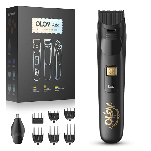 Electric Beard Trimmer for Men,Nose Hair Trimmer & Men's Electric Razor 10-in-1 Grooming Kit Cordless Shaver Gift-Ready for Men(Black)