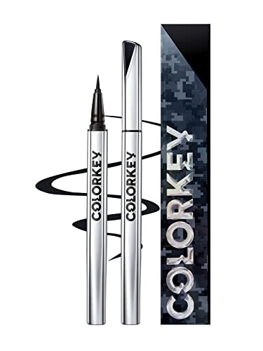 COLORKEY Floating Color 24 Hours Longwear Waterproof Liquid Eyeliner, Sweat Resistant, Waterproof and Smudgeproof Eye Liners Eyeliner Pencil (N01 Black)