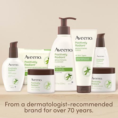 Aveeno Positively Radiant Exfoliating Facial Scrub 2 oz - Brightening & Gentle Skin Exfoliant