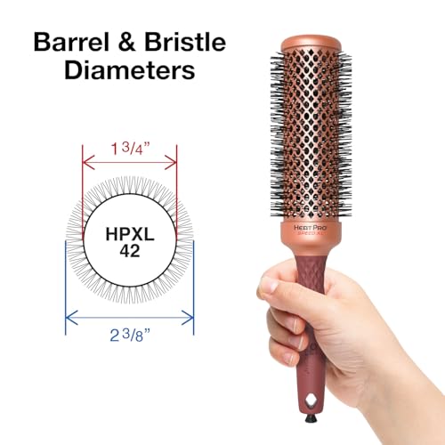 Olivia Garden HeatPro Speed XL - Extra-Long Thermal Round Hair Brush - Not Electrical - Professional Ceramic Blowout Brush for Normal to Thick Hair