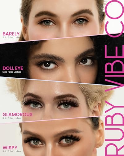 Faux Mink Wispy Lashes - 5 Pairs Reusable Eyelashes