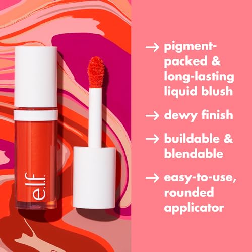 e.l.f. Camo Liquid Blush - High-Pigment, Dewy Finish