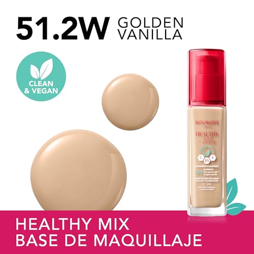 Bourjois Healthy Mix Clean & Vegan Foundation 51.2W Golden Vanilla