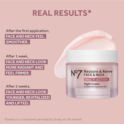 No7 Restore & Renew Anti-Aging Skincare Kit - Day Cream SPF 30, Serum & Night Cream