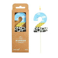 PHD CAKE 2 / Toy 2.76 Inch Number 2 Birthday Candle – Cartoon Story Inspired, Long Burn Time