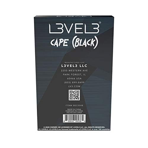 L3 Level 3 Black Cape for Barbers & Hair Stylists