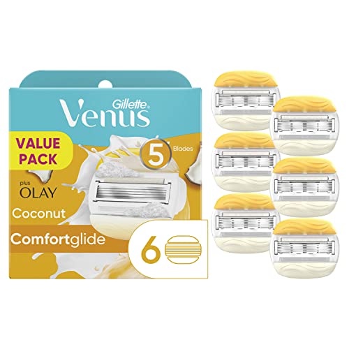 ComfortGlide Women's Razor Blade Refills with Coconut Scent - 6 Count