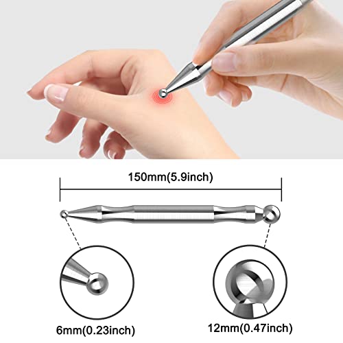 Melonsun Stainless Steel TMJ Massager Pen for Jaw Clenching Relief