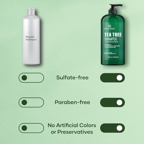 Botanic Hearth Tea Tree Shampoo with Peppermint & Lavender, 16 fl oz