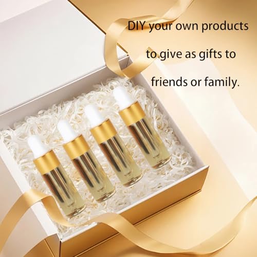 36-Piece 5ml Glass Dropper Bottles with Gold Caps