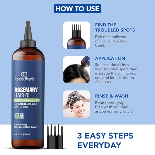Rosemary Hair Growth Oil with Biotin & Castor Oil