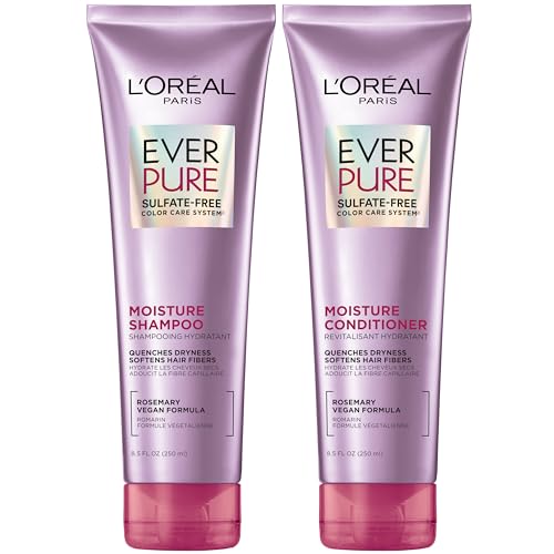 L'Oreal EverPure Moisture Shampoo & Conditioner Set, Sulfate-Free, 17 Fl Oz