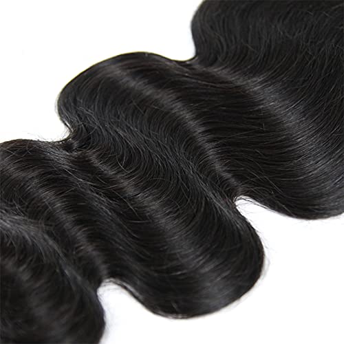 5X5 Closure Human Hair 8 Inch Only Body Wave Closure 5 By 5 Lace Front Fee Part With Baby Hair Preplucked Bleached Knots Wet And Wavy Real Human Hair Grade 8A Natural Black