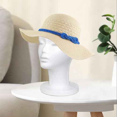 Leeven 1 Pack Foam Wig Head Stand for wigs Female Styrofoam Mannequin Head Wig Display for Style, Model, Display Hair, Hats, Hairpieces, Mask , Salon and Travel