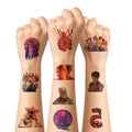 50Pcs Temporary Tattoos for Kids Birthday Party Favors