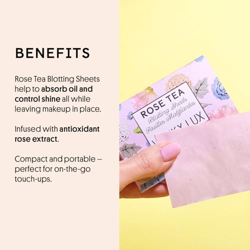 Winky Lux Rose Tea Oil Blotting Sheets – Shine Control