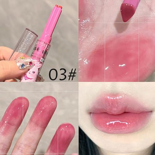 Jelly Lipstick Set 3 Colors Heart Shape Lip Gloss