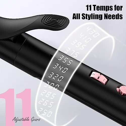 FARERY 1 Inch Long Barrel Curling Iron – 11 Heat Settings