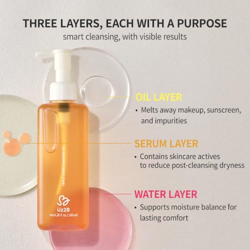 Triple Layer Cleansing Oil - Makeup & Makeup Remover 6.26 oz