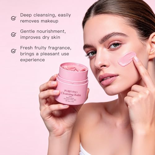 Gentle Strawberry Grinding Cleansing Balm - Makeup Remover 1.76 oz