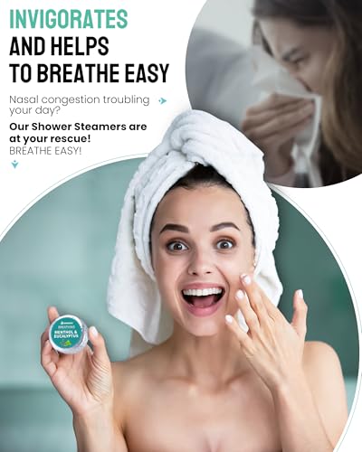 Aromatherapy Shower Steamers 15 Pack - Menthol & Eucalyptus