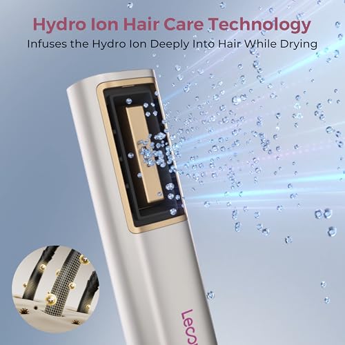 Lecomely Silver Hydro-Ion 4-in-1 High-Speed Hair Dryer with Styling Kit
